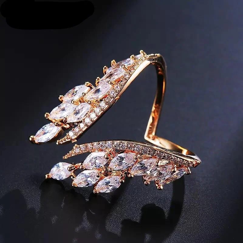 Diamondaze Luxury Crystal Wings Bracelet & Ring