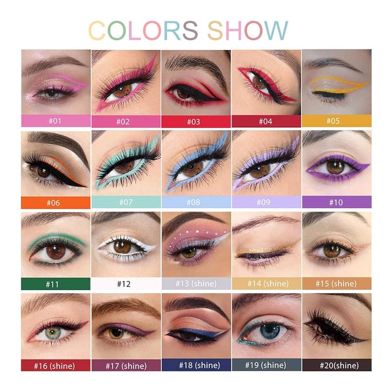 Handyliner Luxurious Handayan 20-Piece Colored Eyeliner Collection