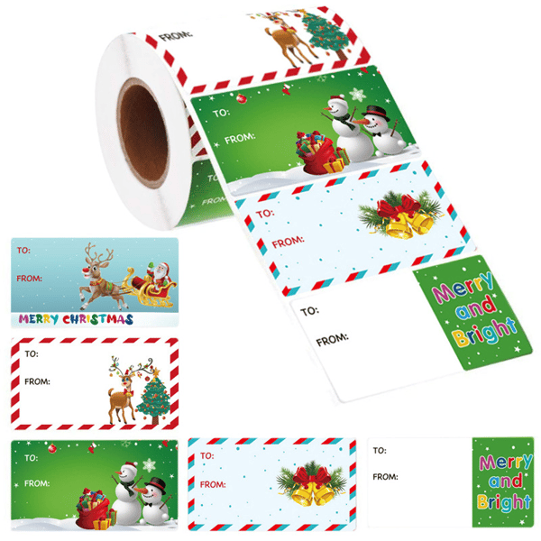 EARLY CHRISTMAS OFFER | Pixtag™ Self Adhesive Christmas Gift Tags Set of 500PCS