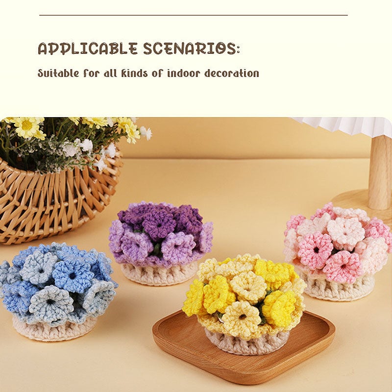 Craftyarn Crochet Kit for Beginners – Complete DIY Kit for 4 Floral Cup Coasters