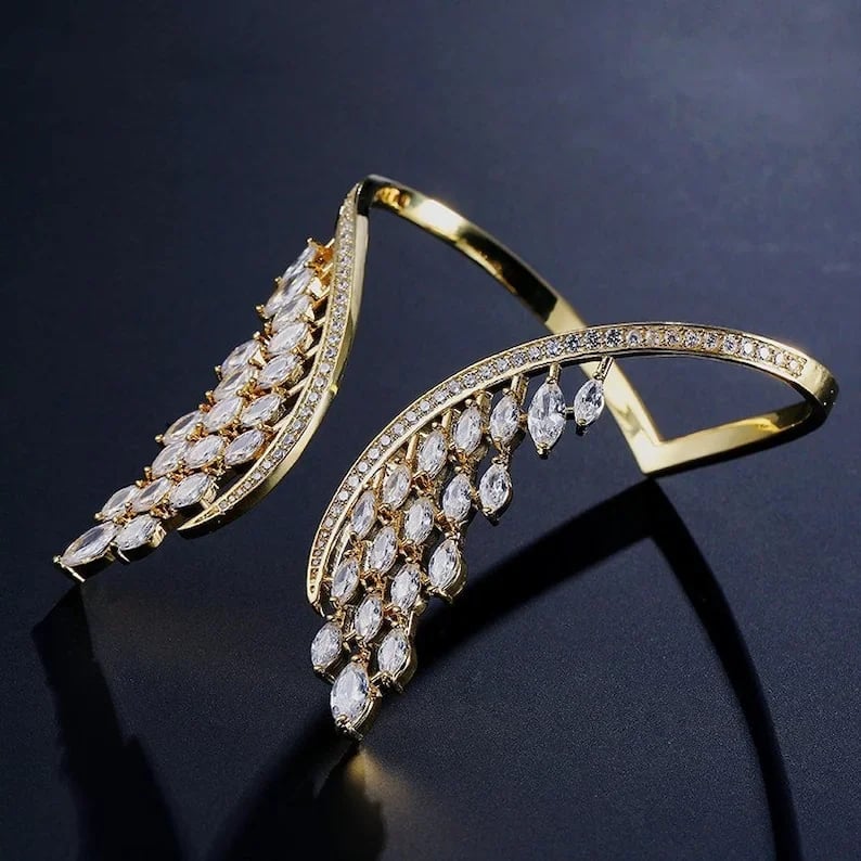 Diamondaze Luxury Crystal Wings Bracelet & Ring