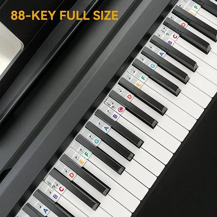 Pianote Reusable Silicone Piano Keyboard Note Labels