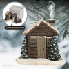 Comfrost™ Snowy Log Cabin Incense Burner | Incl. 2 Incense Cones