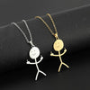 SketchyChic Naughty Stick Man Necklace