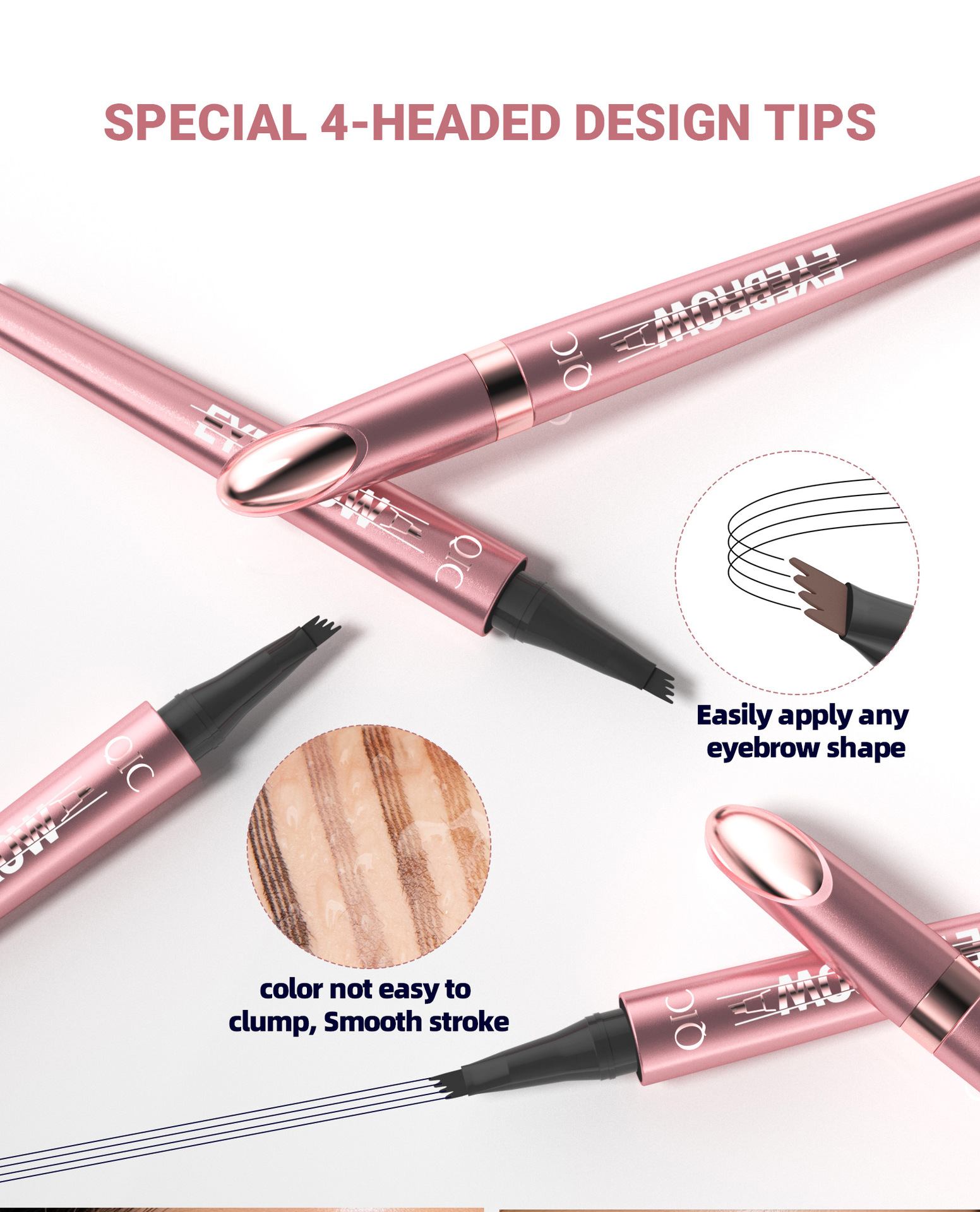 QIC Waterproof Precision Brow Sculptor - BUY 1 GET 1 FREE (2PCS)