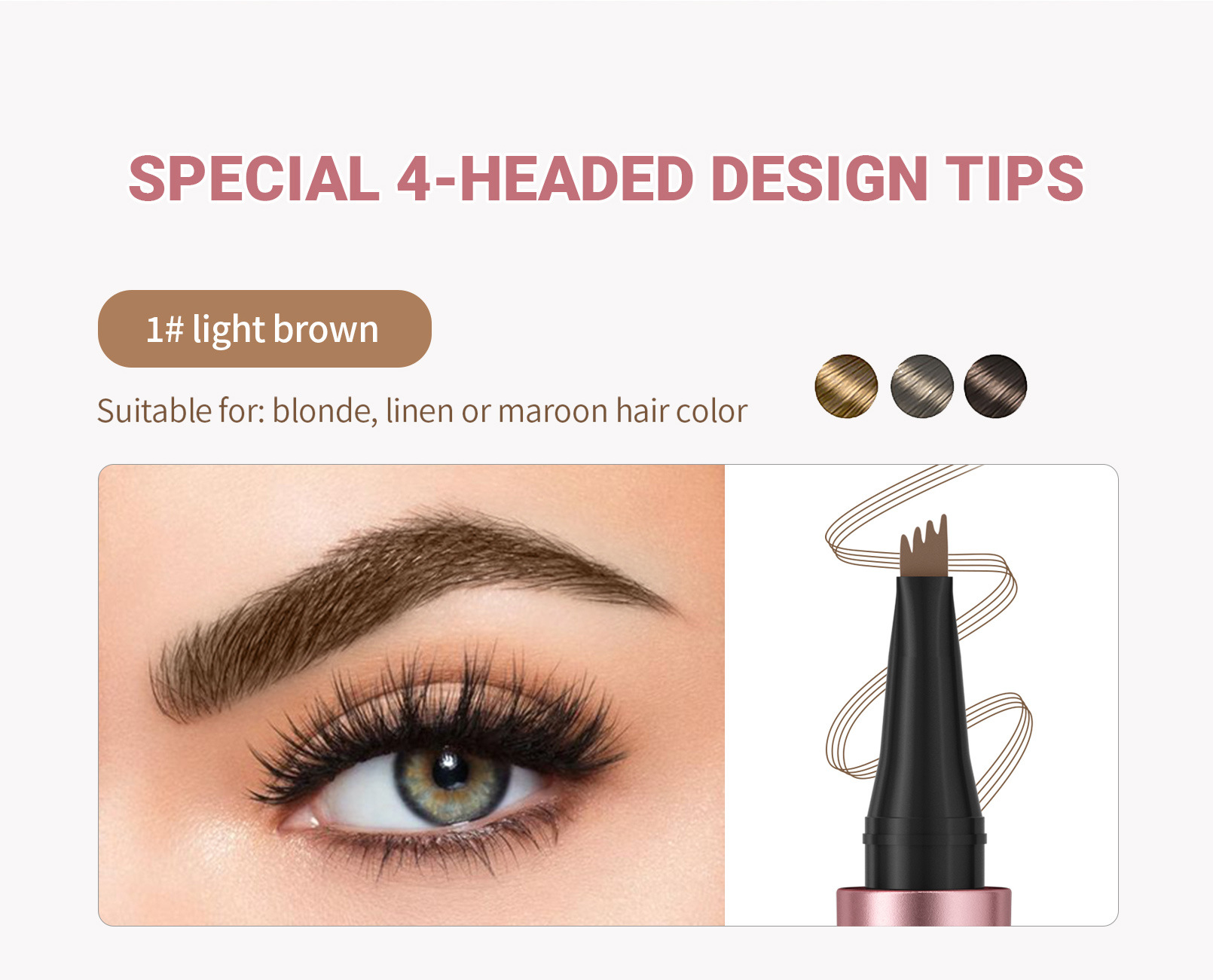 QIC Waterproof Precision Brow Sculptor - BUY 1 GET 1 FREE (2PCS)