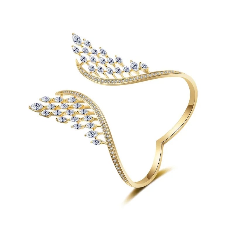 Diamondaze Luxury Crystal Wings Bracelet & Ring