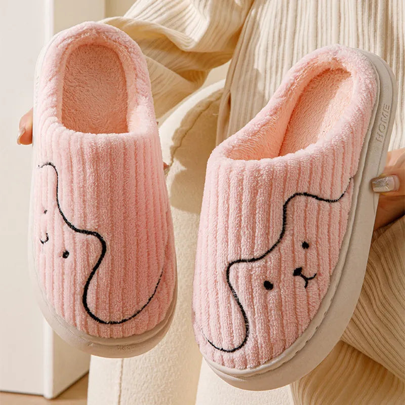 Pawppers Cozy Cat Stripe Slippers