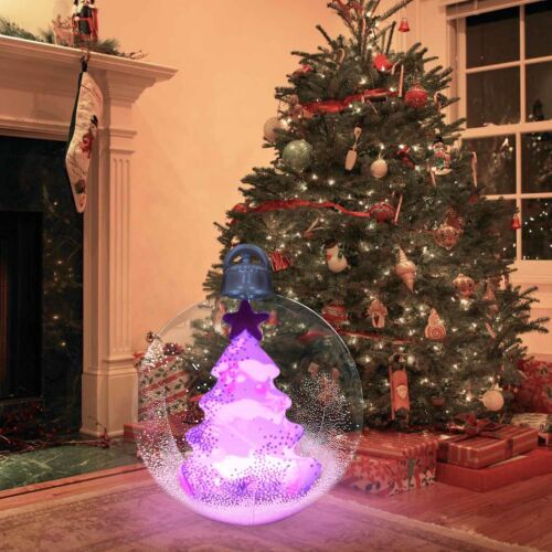 Airbelle 24 Inch Outdoor Christmas PVC Inflatable Decorated Ball