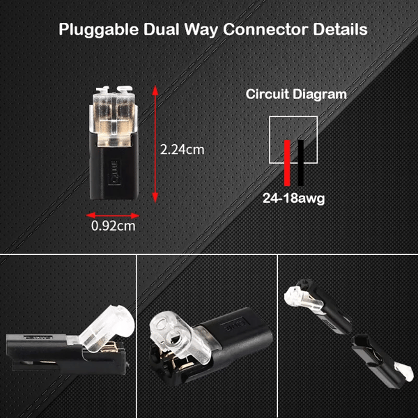 TwoSpark Double-wire Plug-in Connector With Locking Buckle