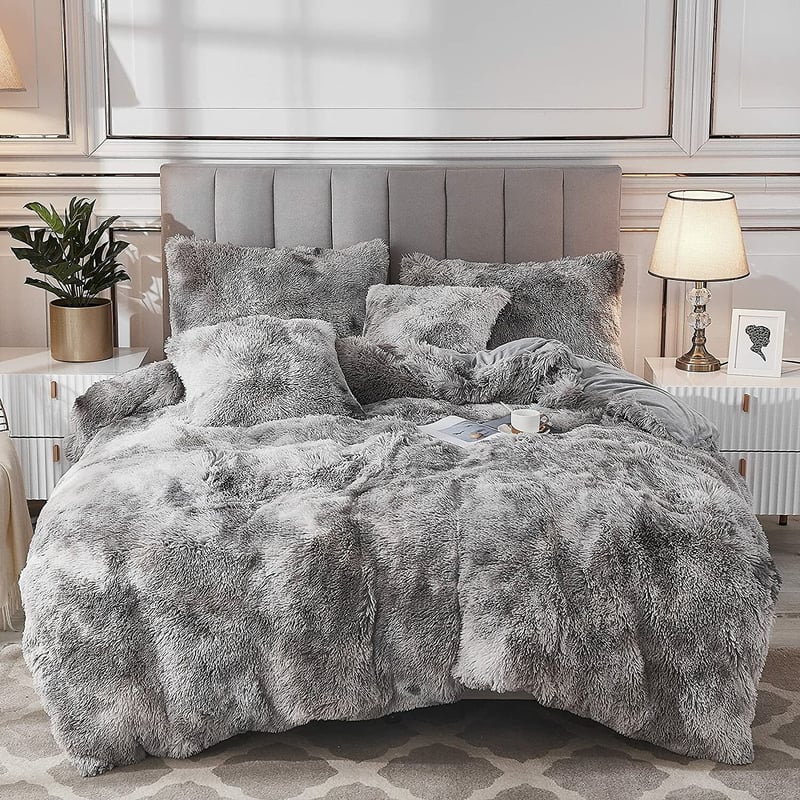 Fluffle Thick Fluffy Velvet Bedding Set