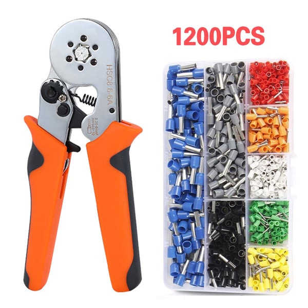 Toolie™ Ratchet Tubular Terminal Wire Crimpers Set