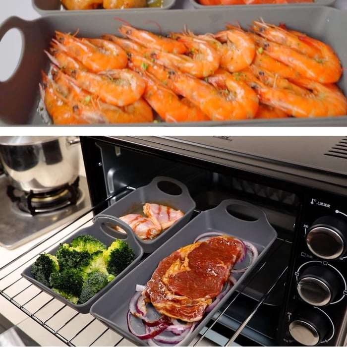 Silisheet™ Silicone Baking Sheet Pan Dividers Set of 4 PCS