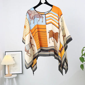 Dalilah Versatile Poncho Pullover Shawl