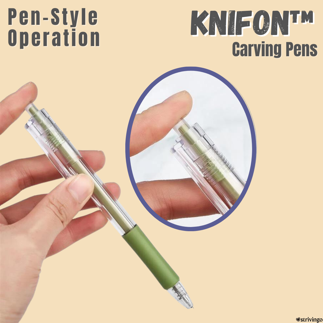 Knifon™ Magic Carving Pens Set Of 5 | Five Bonus Blades Included!