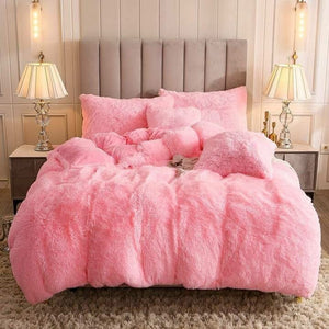 Fluffle Thick Fluffy Velvet Bedding Set