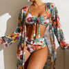 BeachFit 3-Piece Bikini with Cover Up