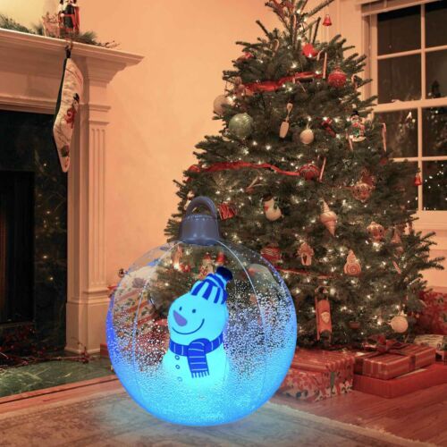 Airbelle 24 Inch Outdoor Christmas PVC Inflatable Decorated Ball