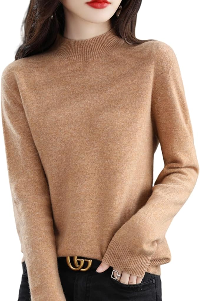 Marilyn Women's Slim Fit Solid Color Knitted Sweater