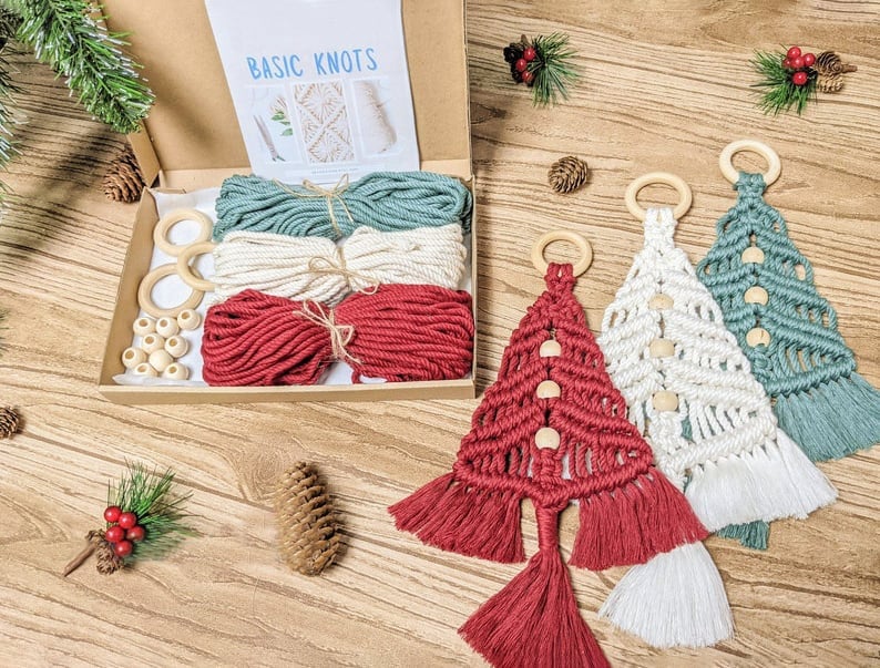 Festree 3PCS/Set DIY Woven Christmas Tree Kit