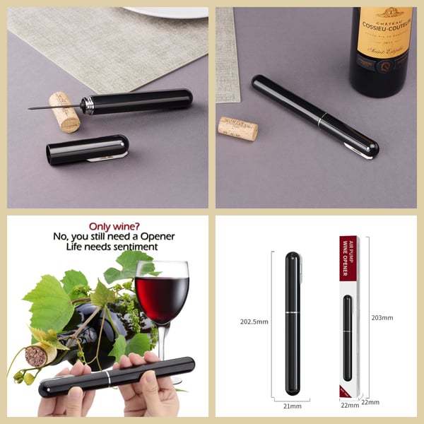 Popcork Innovative Air Pressure Wine Bottle Opener | BUY 1 GET 1 FREE (2PCS)