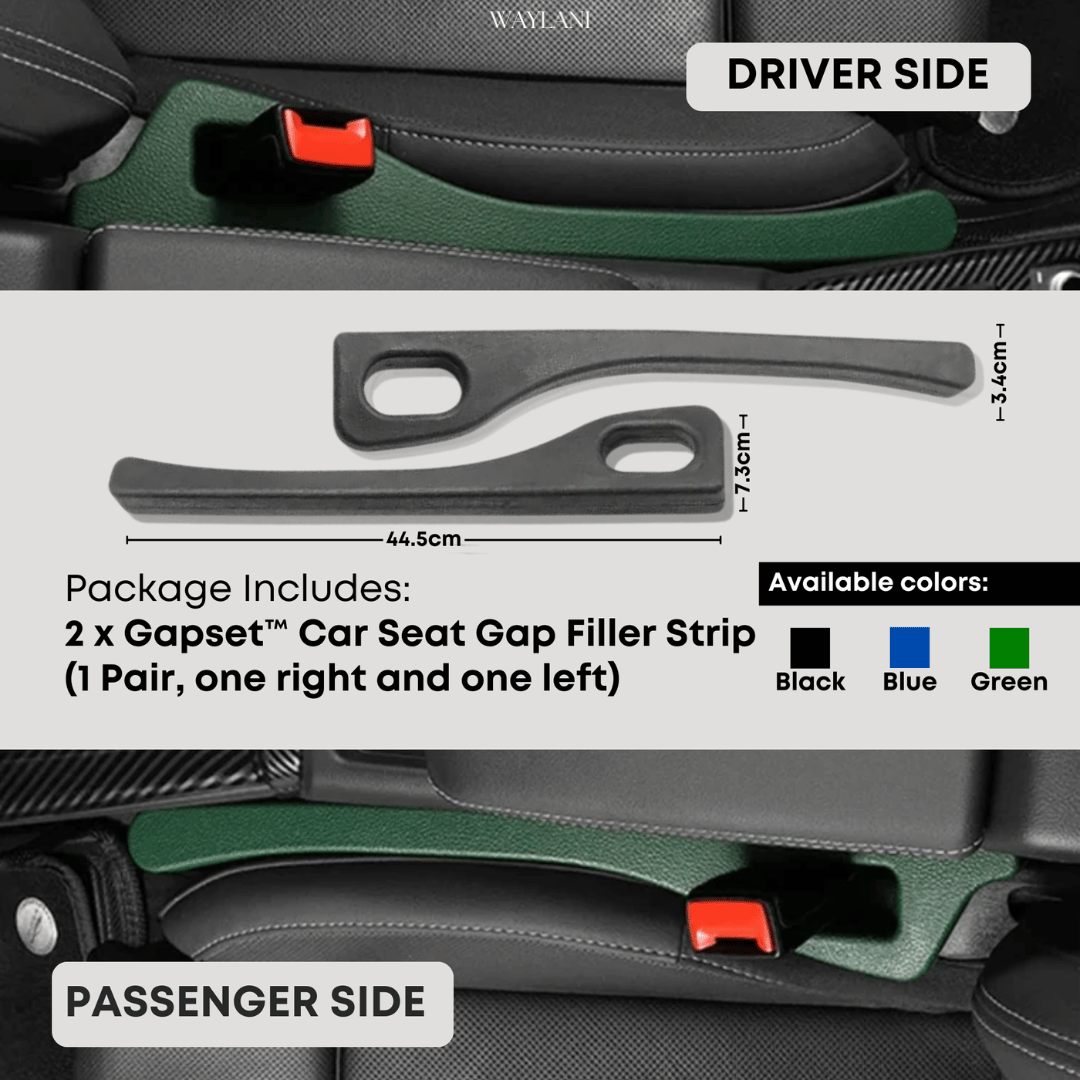 Gapset™ Car Seat Gap Filler Strip | 1 PAIR