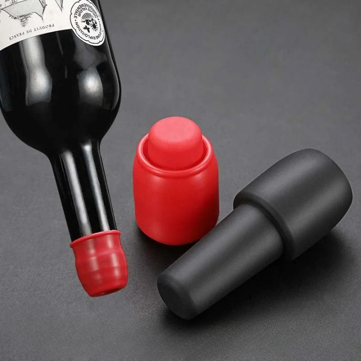 Silistop Silicone Wine & Champagne Bottle Stoppers | Set of 10 PCS