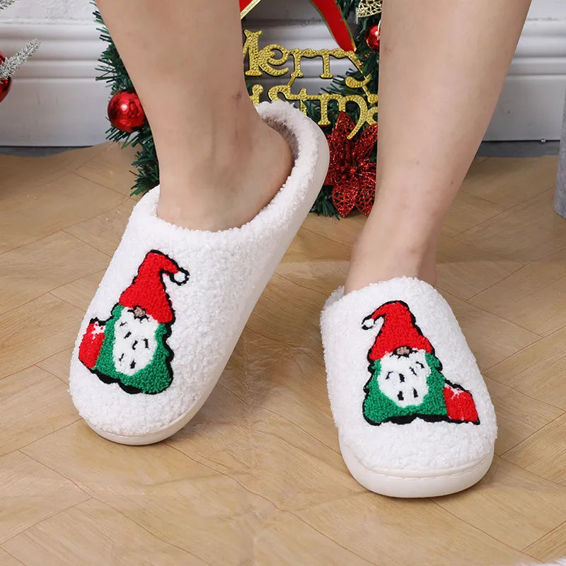 Xmaslips Cute Cartoon Santa Claus Home Slippers