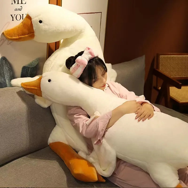 PlushVibe Goose Pillow