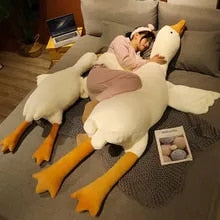 PlushVibe Goose Pillow