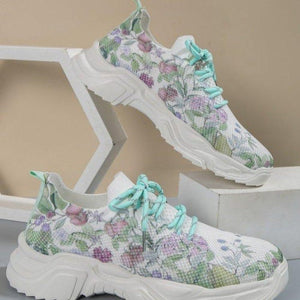 Floral Print Sneakers