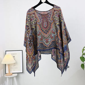 Dalilah Versatile Poncho Pullover Shawl