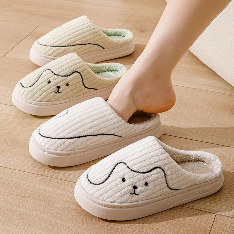 Pawppers Cozy Cat Stripe Slippers