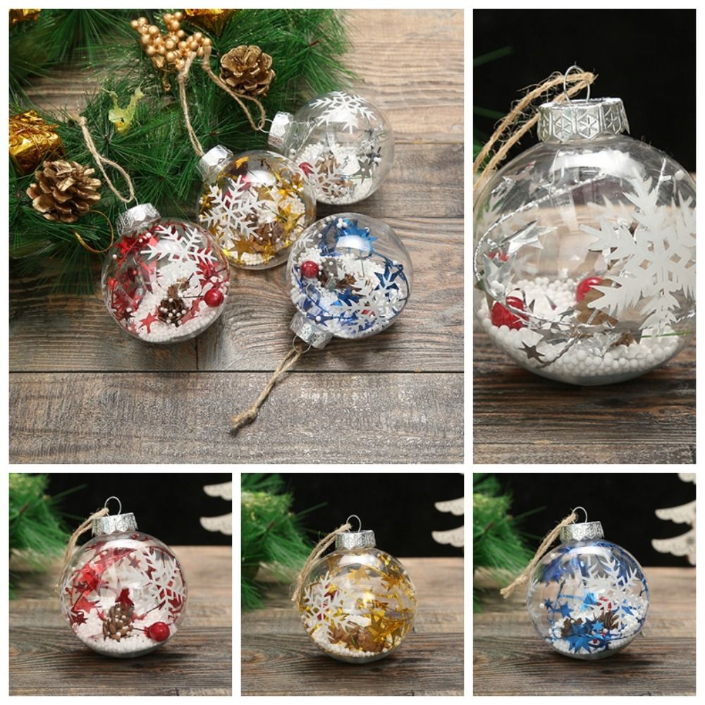 Sphereflake Snowflake Christmas Balls | Set of 4