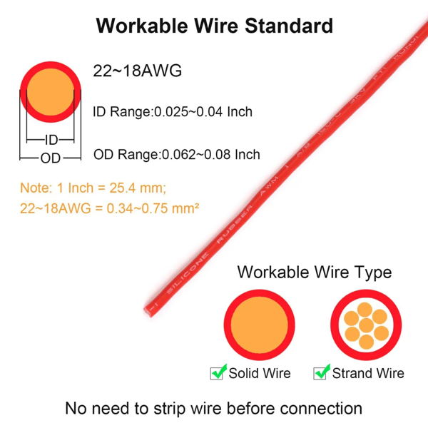 TwoSpark Double-wire Plug-in Connector With Locking Buckle