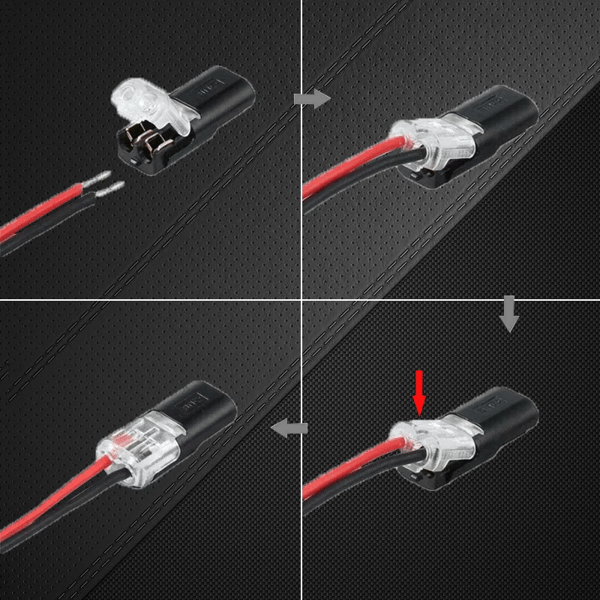 TwoSpark Double-wire Plug-in Connector With Locking Buckle