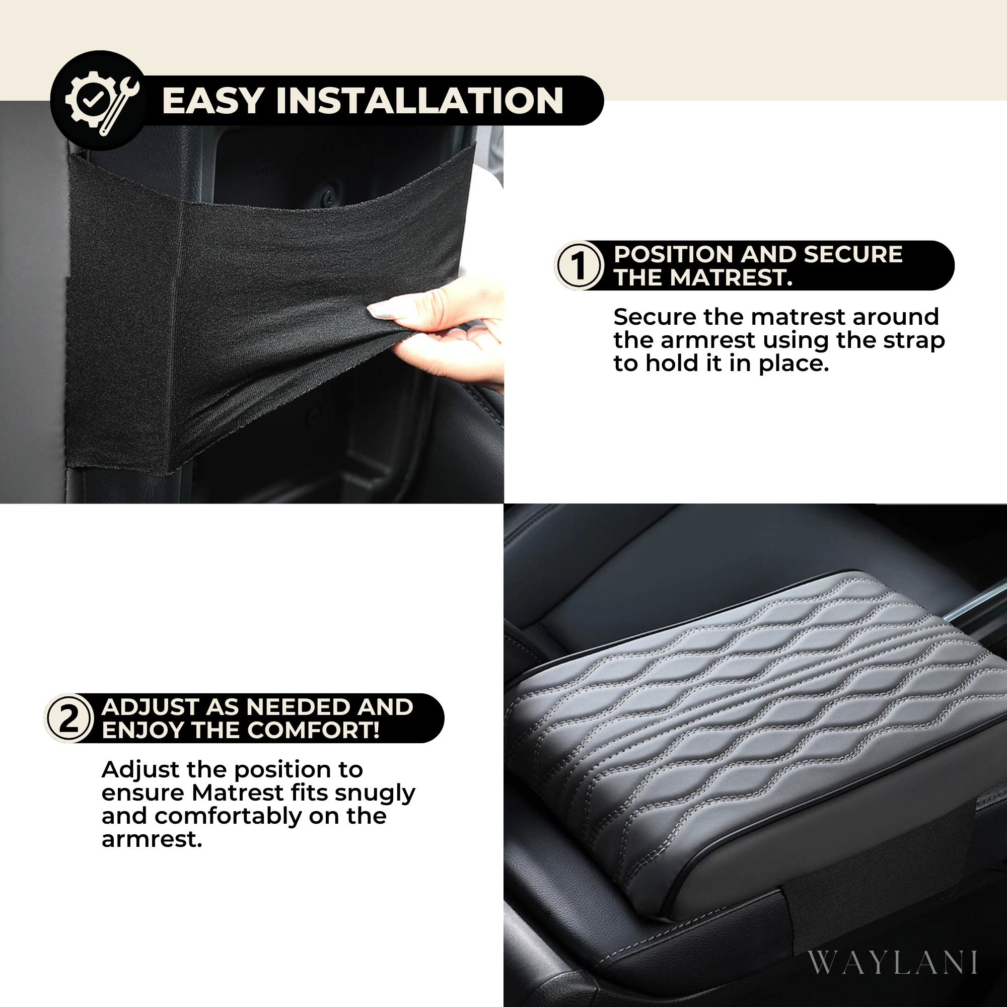 Matrest Waterproof Car Armrest Cushion