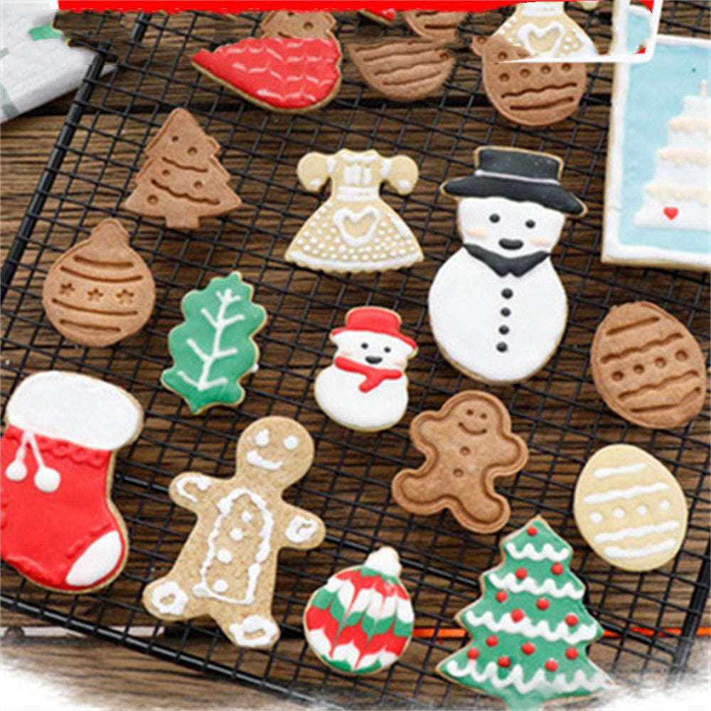 MerryStamps 3D Cookies Set of 4 | Bake Like a Pro