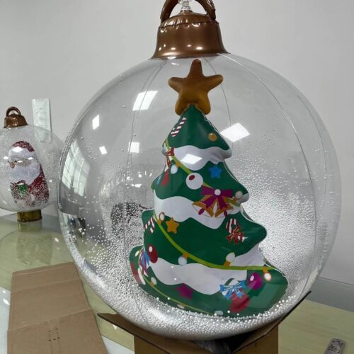 Airbelle 24 Inch Outdoor Christmas PVC Inflatable Decorated Ball