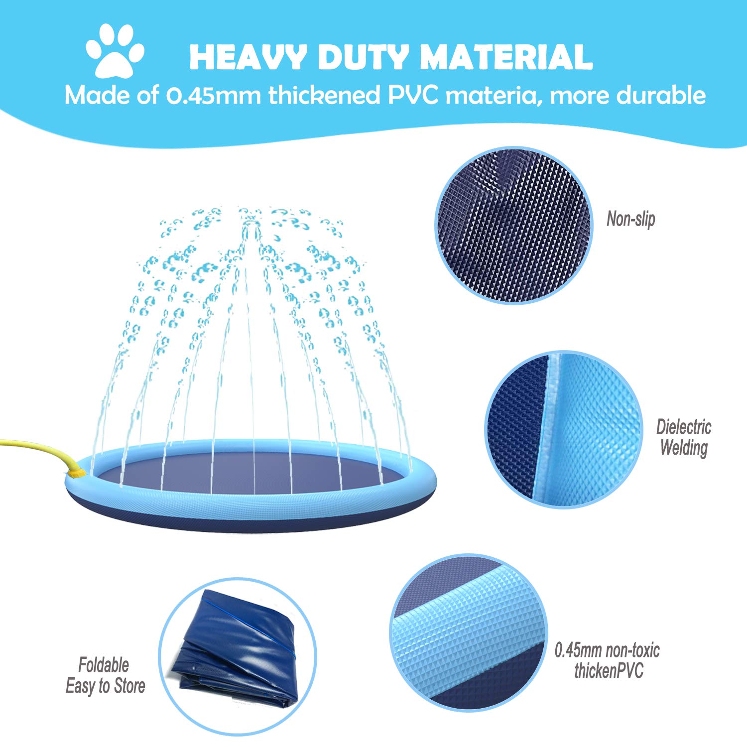 Waterpaw Sprinkler Pad for Dogs + FREE Dog Brush!