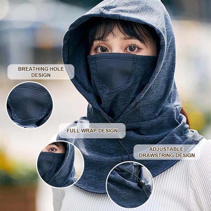 Coveroo Hooded Face Mask with Neck Warmer