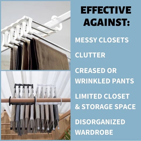 Multirack 5-in-1 Magic Trouser Rack - Set of 2