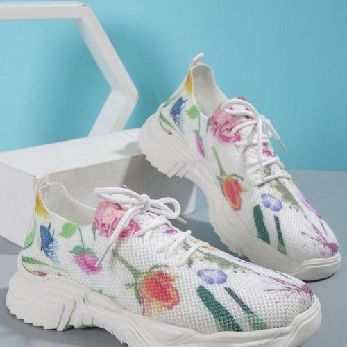 Floral Print Sneakers