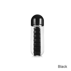 Fillpill Water Bottle With Weekly Pillbox