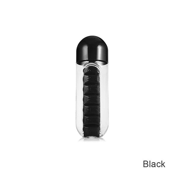 Fillpill Water Bottle With Weekly Pillbox