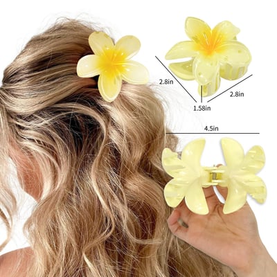 Florawear Flower Hair Claw Clips - Set of 4 PCS