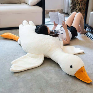 PlushVibe Goose Pillow