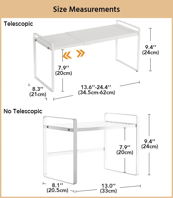 Expanary Expandable Telescopic Countertop Organizer