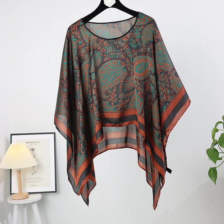 Dalilah Versatile Poncho Pullover Shawl