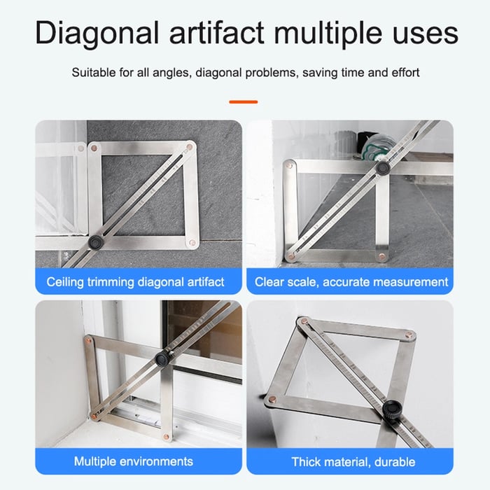 50% OFF | Quickangle™ Multi Purpose Bevel & Corner Protractor